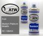 Preview: Ford, Medium Platinum Metallic, RC / M6454: 400ml Sprühdose + 400ml Klarlack - Set, von ATW Autoteile West.